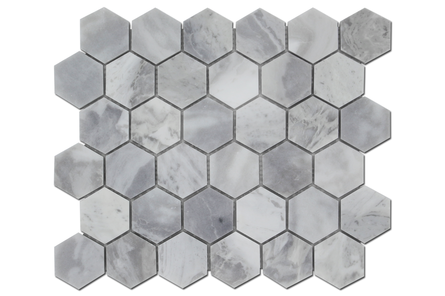 2" Argento Honeycomb Honed