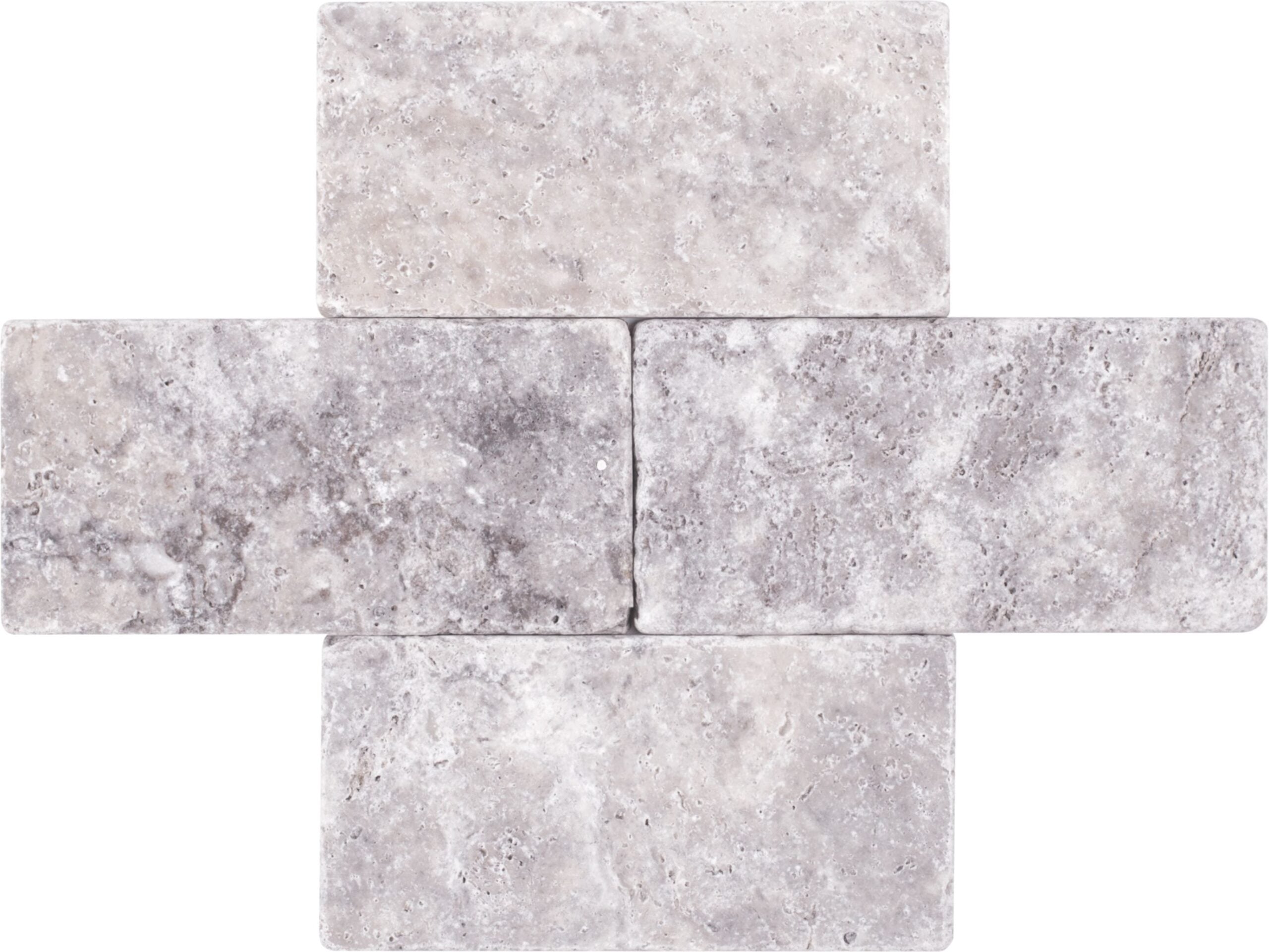 Tarmak-Usa-Stone-Travertine-Silver-3x6-tumbled 3x6 Silver Travertine Tumbled - Image 1