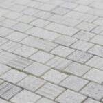 Milas White Shuffle 1"x1" Textured - Image 2