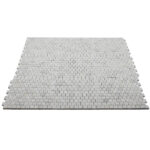 Milas White Shuffle 1"x1" Textured - Image 3