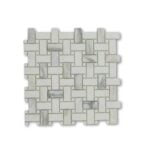 Basket Weave Calacatta Oliva w/ B.V. Dolomite Honed