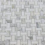 Basket Weave Calacatta Oliva w/ B.V. Dolomite Honed - Image 5